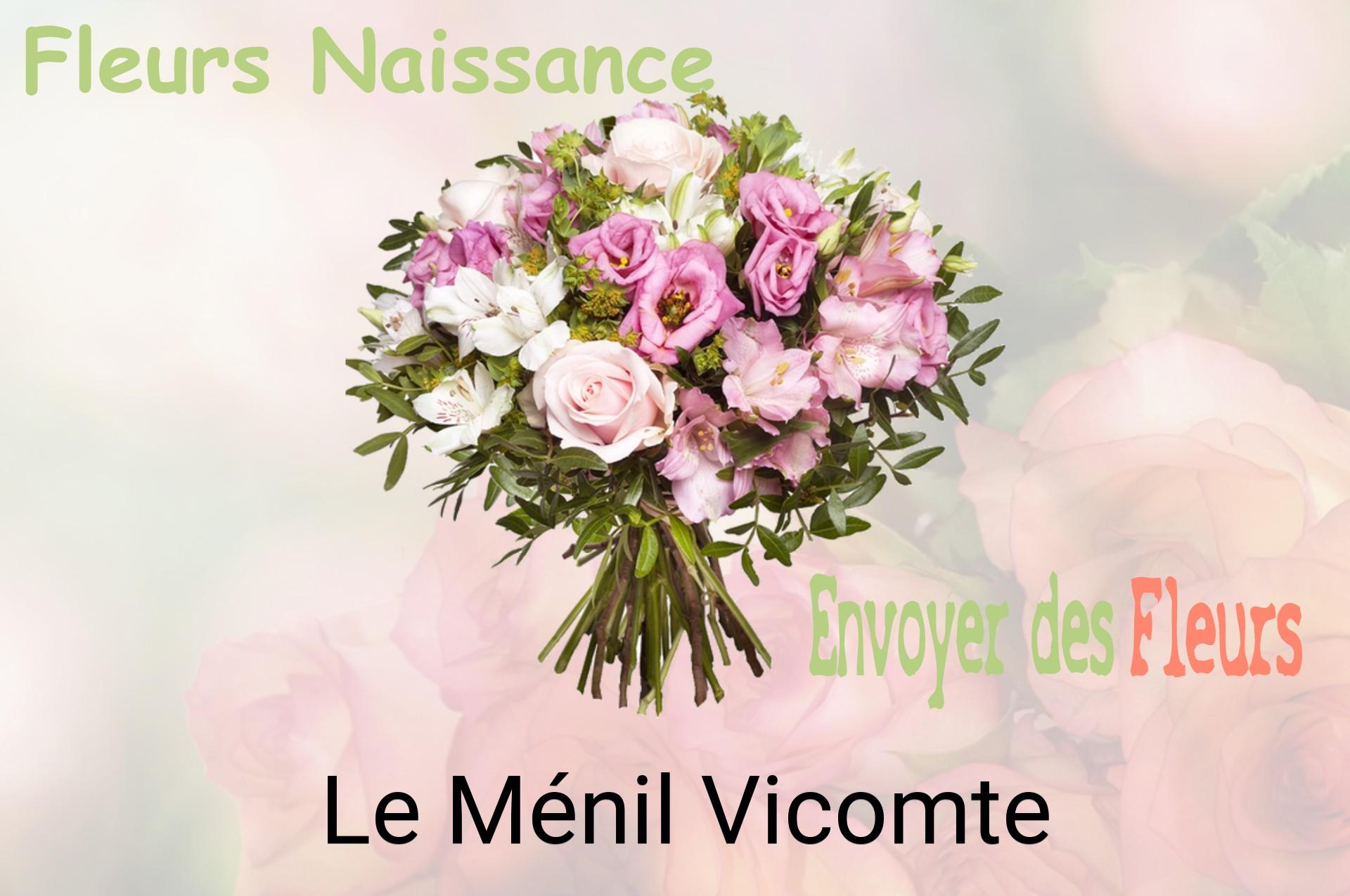 Bouquet de fleurs de naissance livré à Le Ménil-Vicomte